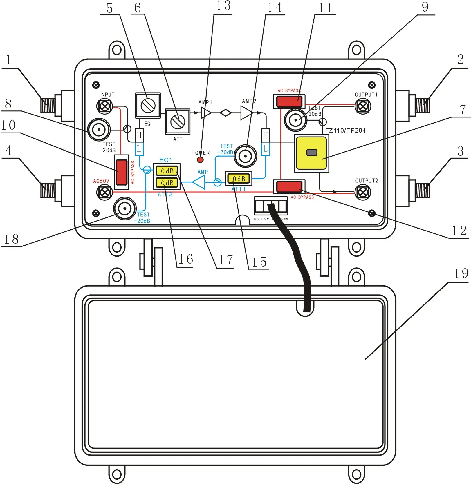 RF Amplifier Line Extender